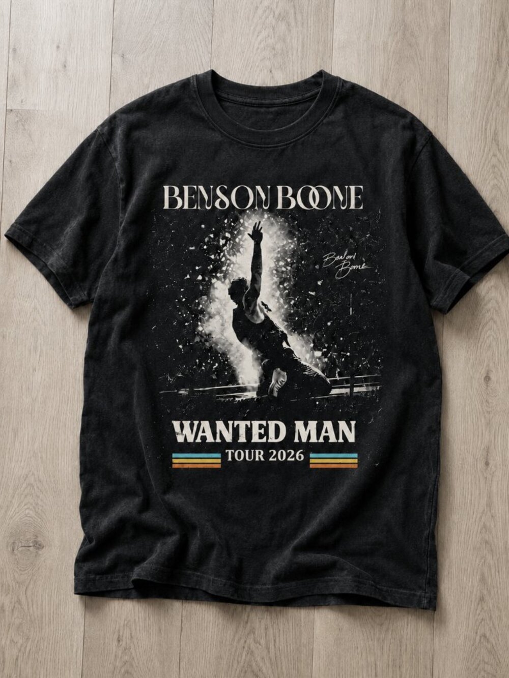 Benson Boone Wanted Man Tour 2026 Concert Tee, Benson Boone Wanted Man Tour 2026